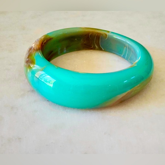 Vintage MOD Abstract Bangle Bracelet - Picture 3 of 5